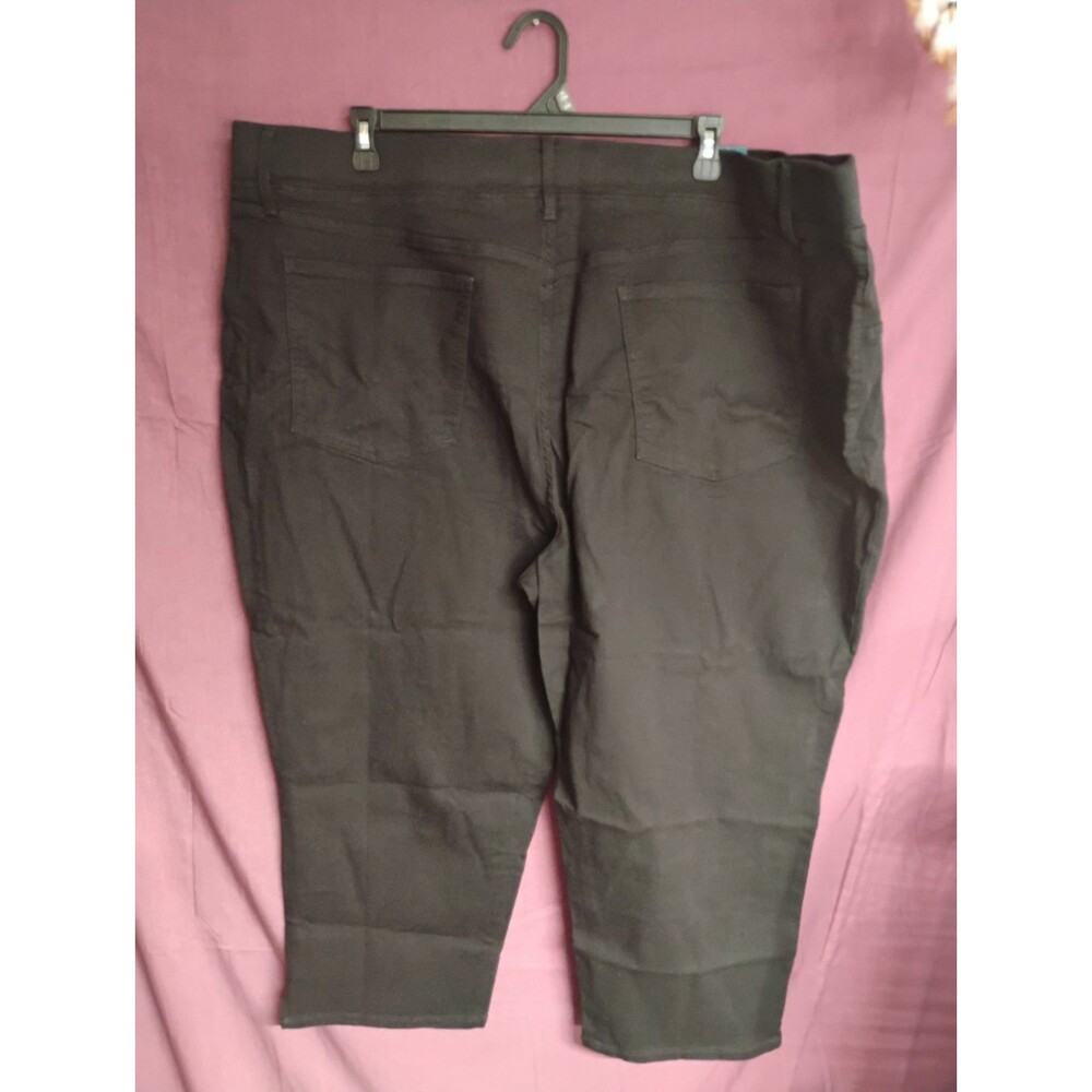 Terra & Sky Pull On Black Capri Jegging Jeans Plus Size 4X 28W-30W